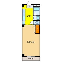 ロアシス大富の物件間取画像